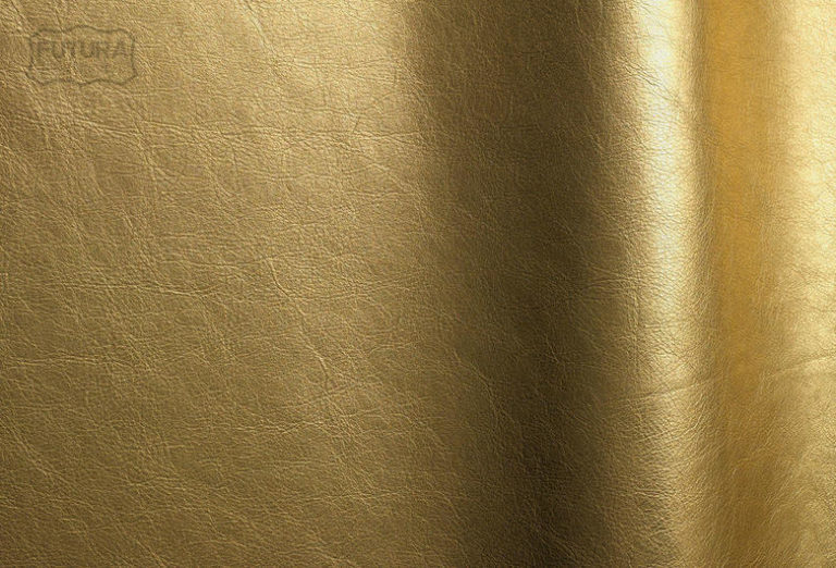 Premium Colour Gold Embossed foil leather Italian Leather