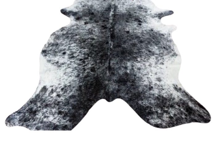 Cowhide Rug - Speckled Black Spotted