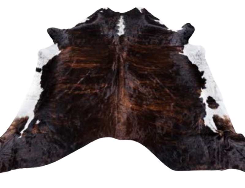 Cowhide Rug - White Brindle