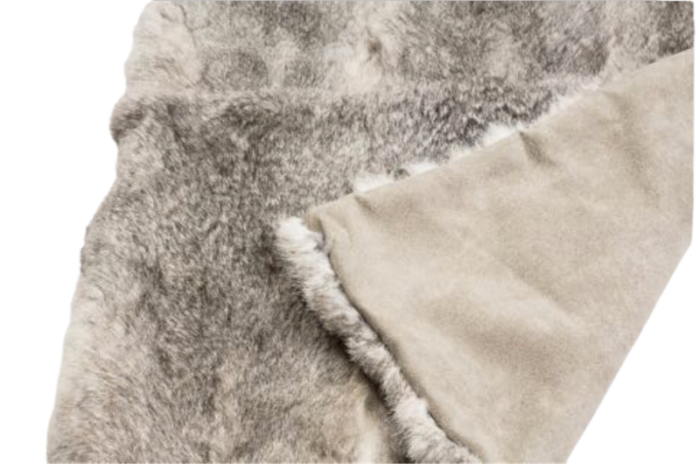 Rabbit Throw or Blanket - Grey - Image 2