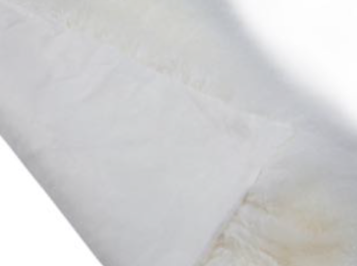 Mongolian Throw or Blanket - Ivory