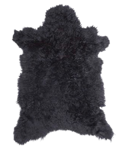 Cashmere Goat Skin Rug - Noir