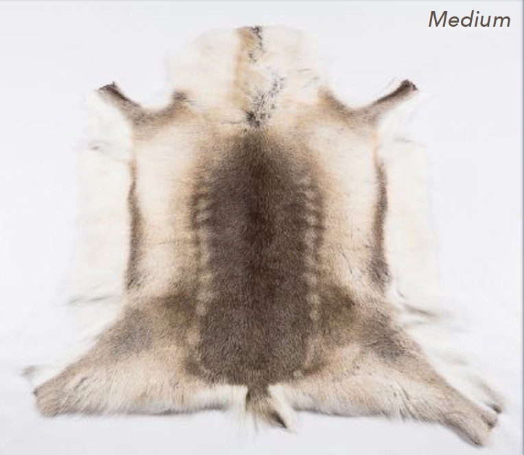 Premium Reindeer Hide Rugs Italian Leather