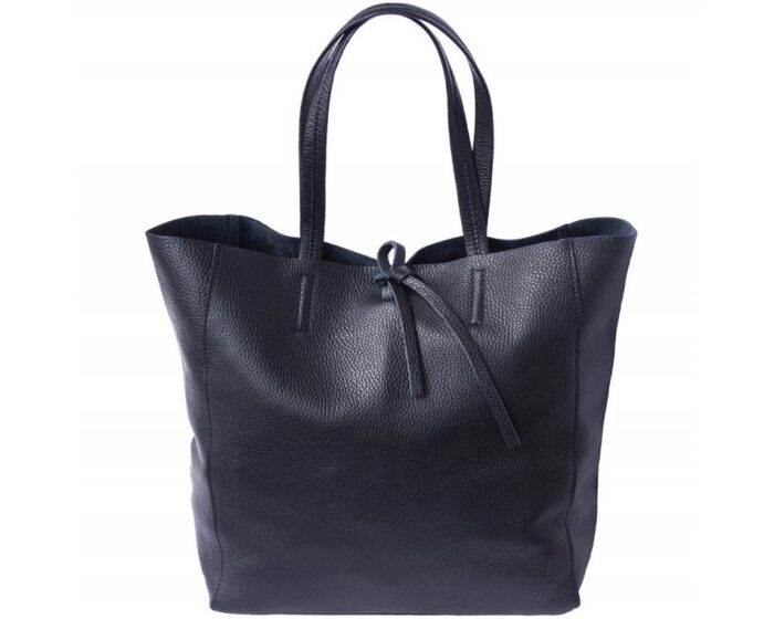 Italian Leather Shopping Tote