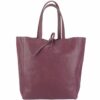 Italian Leather Shopping Tote
