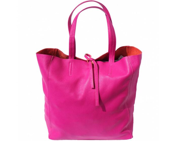 Italian Leather Shopping Tote