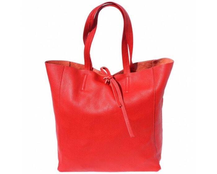 Italian Leather Shopping Tote