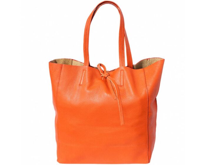 Italian Leather Shopping Tote