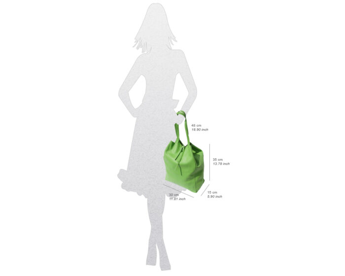 Italian Leather Shopping Bag Dimensions