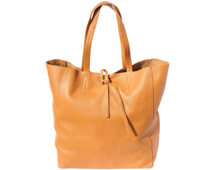 Italian Leather Shopping Tote