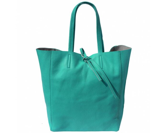 Italian Leather Shopping Tote