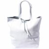 Italian Leather Shopping Tote