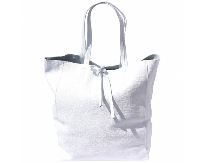 Italian Leather Shopping Tote