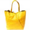 Italian Leather Shopping Tote