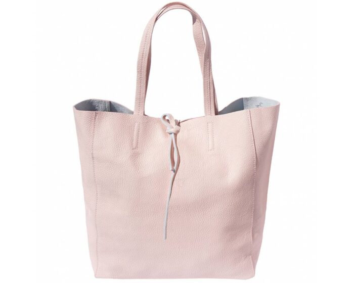 Italian Leather Shopping Tote