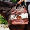 Texas Saddle - Genuine Leather Tote Bag