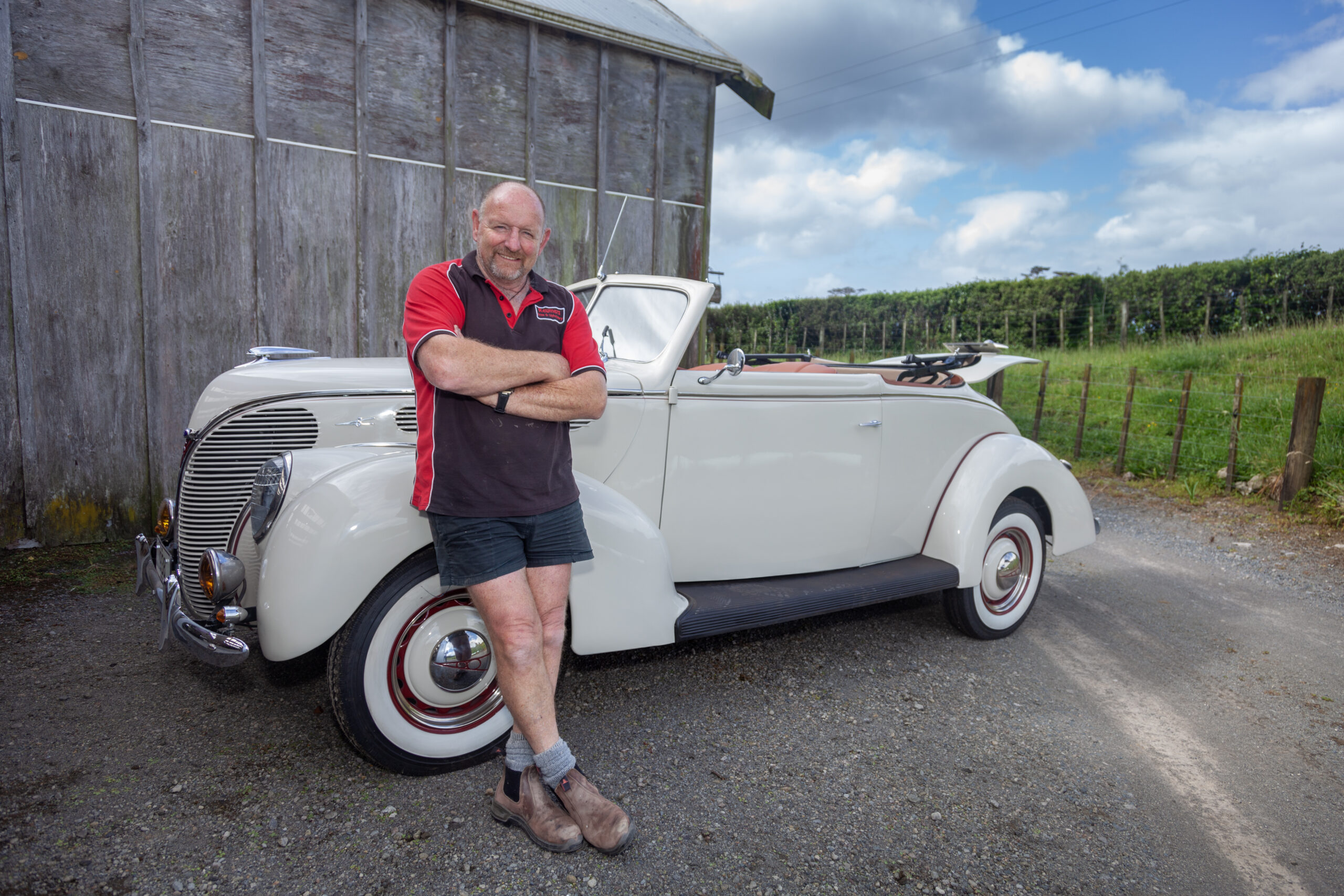 John with car