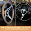 Suitable for all black steering wheels